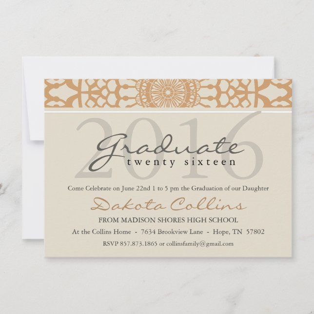 2016 Graduation Annouoncement Invite (Front)