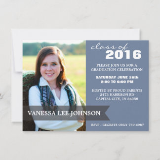 2016 Graduation Party - Sassy Classy Banner Invitation