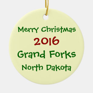 2016 GRAND FORKS NORTH DAKOTA CHRISTMAS ORNAMENT