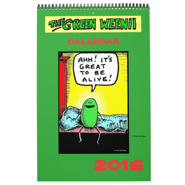 2016 Green Weenii Calendar (Cover)