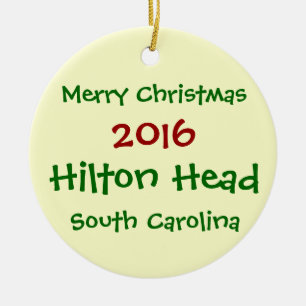 2016 HILTON HEAD SOUTH CAROLINA CHRISTMAS ORNAMENT