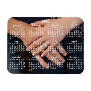 2016 Magnetic Calendar Photo Magnet