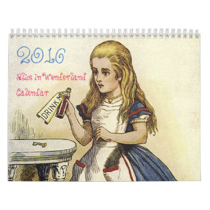 2016 Medium Alice in Wonderland Calendar
