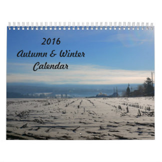 2016 New England Autumn n Winter Calendar
