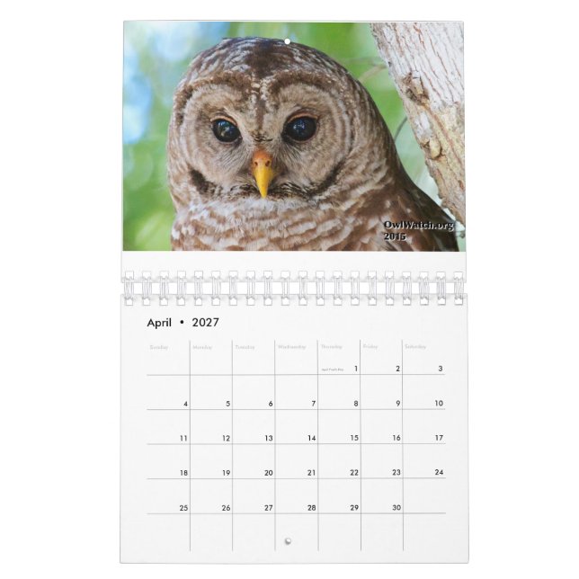 2016 OwlWatch Calendar (Apr 2027)
