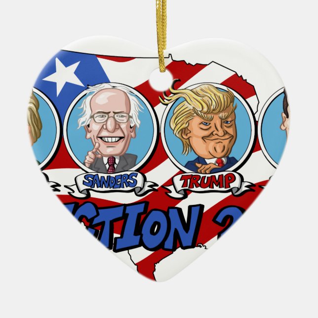 2016 Presidential Election Ceramic Ornament (Front)