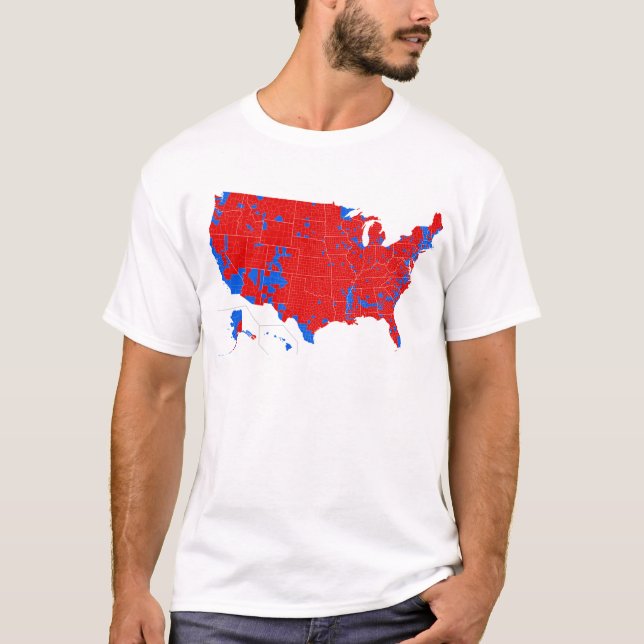 2016 Presidential Election - County Level Results T-Shirt (Front)