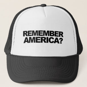 2016  'REMEMBER AMERICA' POLITICAL election Trucker Hat