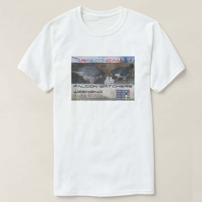 2016 RFalconcam Watcher Weekend T Shift T-Shirt (Design Front)