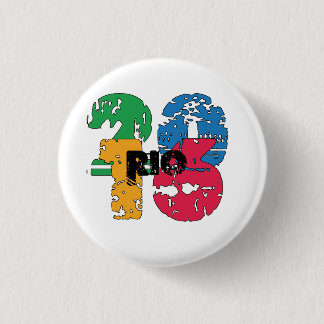 2016 Rio de Janeiro Brazil the Olympic Games 3 Cm Round Badge
