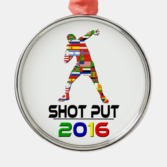 2016:Shot Put Metal Tree Decoration (Front)