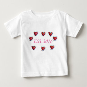 2016 Toddler Tee Established , 1st Yea Birthday
