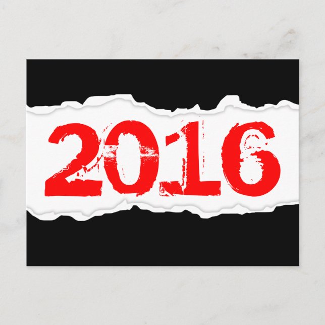 2016 (torn paper) postcard (Front)