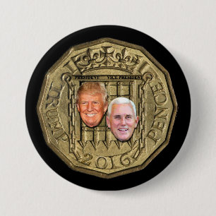 2016 Trump Pence 7.5 Cm Round Badge