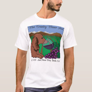 2016 Wine Country Wiener Fest T-shirt on white