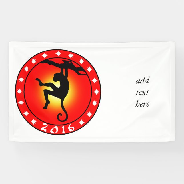 2016 Year of the Monkey Banner (Horizontal)