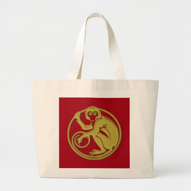 2016 year of the monkey - tote bag (Front)