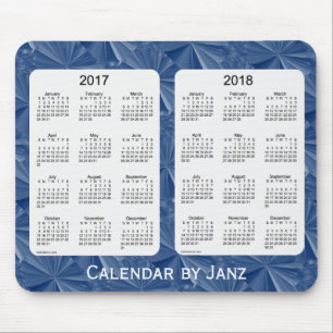 2017-2018 Blue Diamonds Calendar by Janz Mousepad