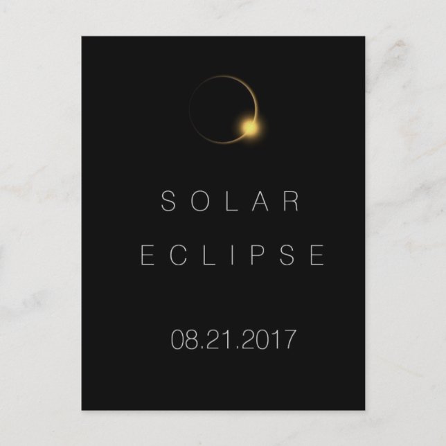 2017 American Total Solar Eclipse Postcard (Front)