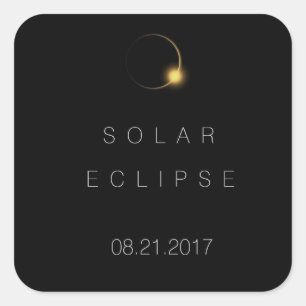 2017 American Total Solar Eclipse Square Sticker
