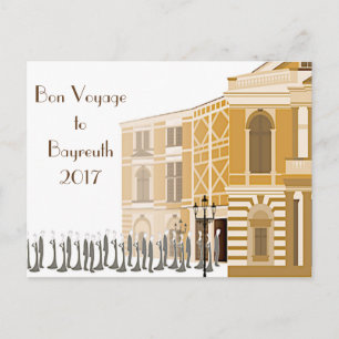2017 Bayreuth Festival "Bon Voyage" postcard
