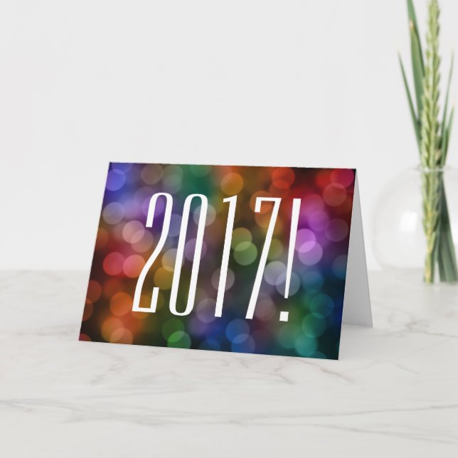 2017 bokeh holiday card (Front)