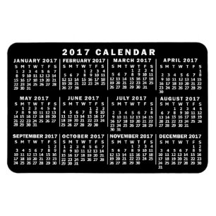 2017 Calendar (See Description for New Version)  Magnet