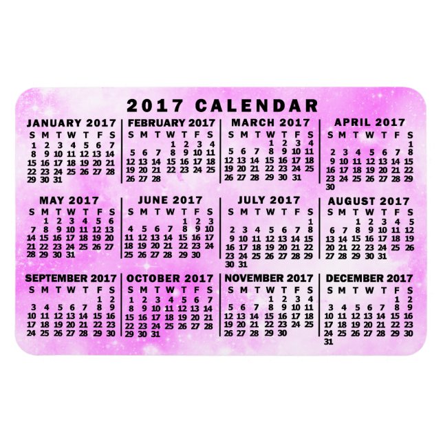 2017 Calendar (See Description for New Version)  Magnet (Horizontal)