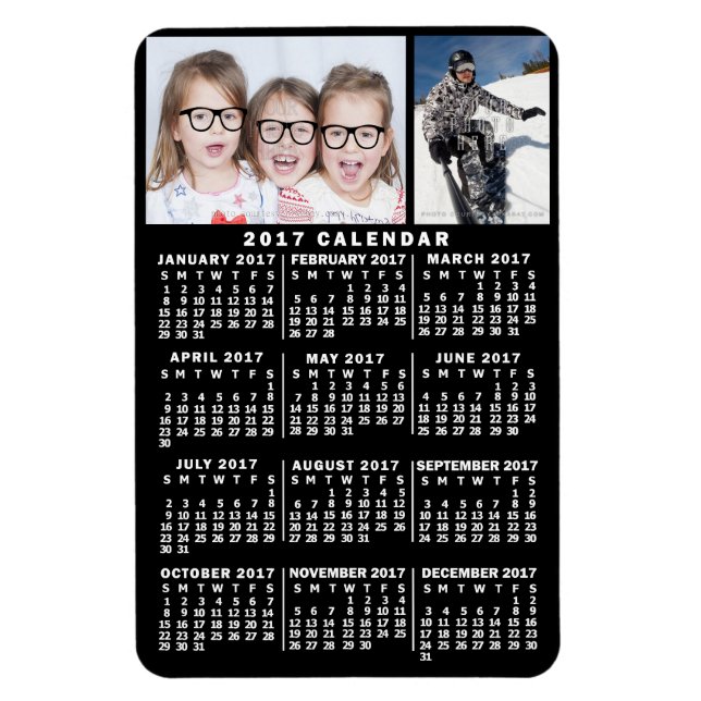 2017 Calendar (See Description for New Version)  Magnet (Vertical)