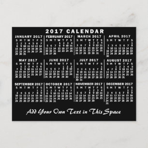2017 Calendar (See Description for New Version) Postcard