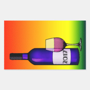 2017 Cheers! Rectangular Sticker