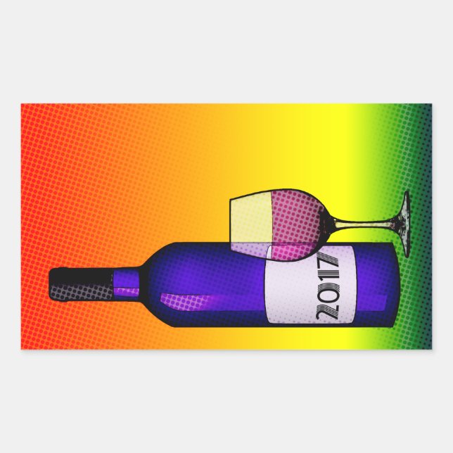 2017 Cheers! Rectangular Sticker (Front)