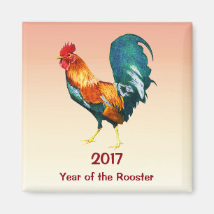 2017 Chinese New Year of the Rooster Magnet