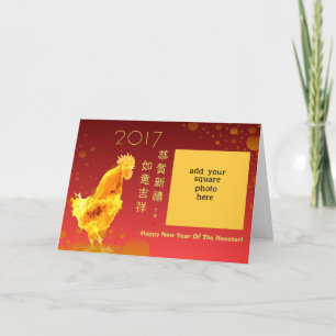 2017 Chinese New Year Spring Festival Custom Photo Holiday Card