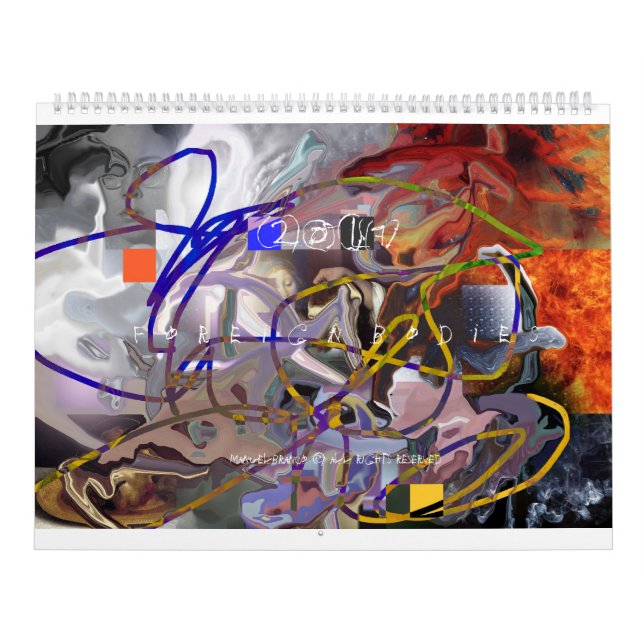 2017 Digital Abstractions ART CALENDAR (Cover)