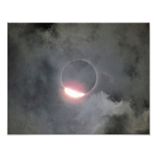 2017 Eclipse With Diamond Ring Photo Print