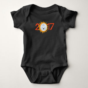 2017 Emoji Moon Total Solar Eclipse Baby Bodysuit