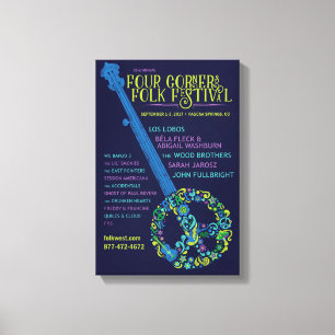 2017 Four Corners Folk Festival Poster Canvas Print