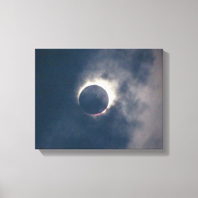 2017 Full Solar Eclipse Canvas Print (Front)