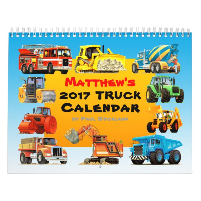 2017 Giant Construction Truck Calendar (Cover)