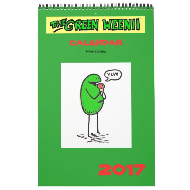 2017 Green Weenii Calendar (Cover)