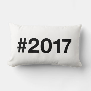 2017 Hashtag 8 Birthday Anniversary Lumbar Cushion