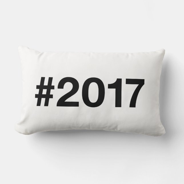 2017 Hashtag 8 Birthday Anniversary Lumbar Cushion (Front)
