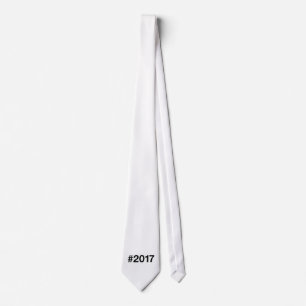 2017 Hashtag 8 Birthday Anniversary Tie