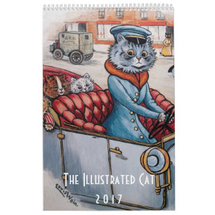 2017 Illustrated Cats Calendar - Louis Wain