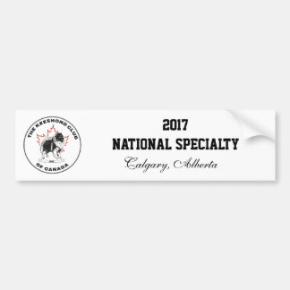 2017 KCC National Speciality Bumper Sticker
