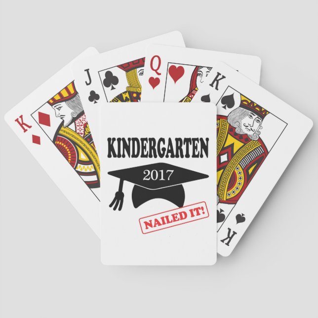 2017 Kindergarten Nailed It Playing Cards (Back)