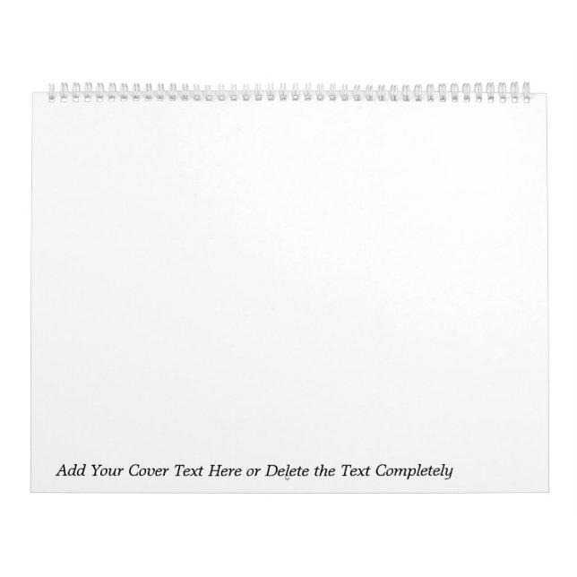 2017 Large Wall Calendar with YOUR PHOTOS and TEXT (Cover)