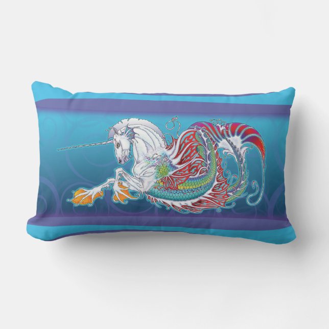 2017 Mink Nest Hippicorn Lumbar Pillow (Front)