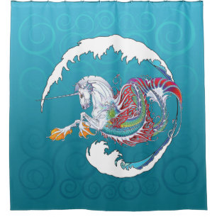 2017 Mink Nest Hippicorn Shower Curtain 5